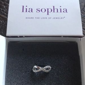 Lia Sophia Eternal Ring Cut Crystals SZ 5